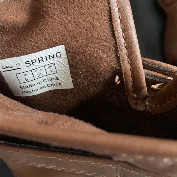 Call it Spring brown button boots - Picture 4 of 6